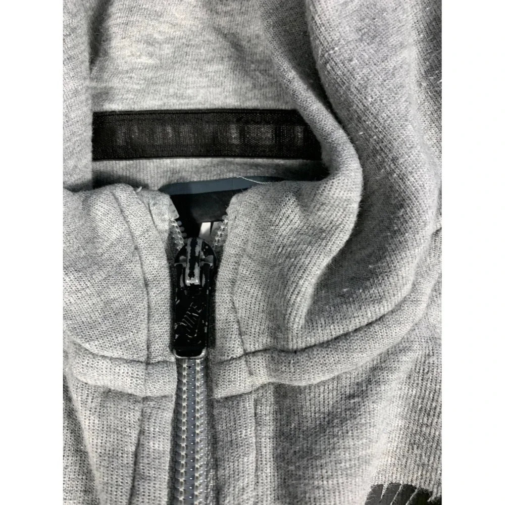 Nike Tech Fleece Full Zip Hoodie Toddler Boys Size 4T Gray Cotton Blend 98-104 C